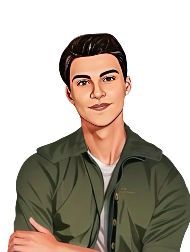 Charming Portrait of a Young Man in Casual Elegance