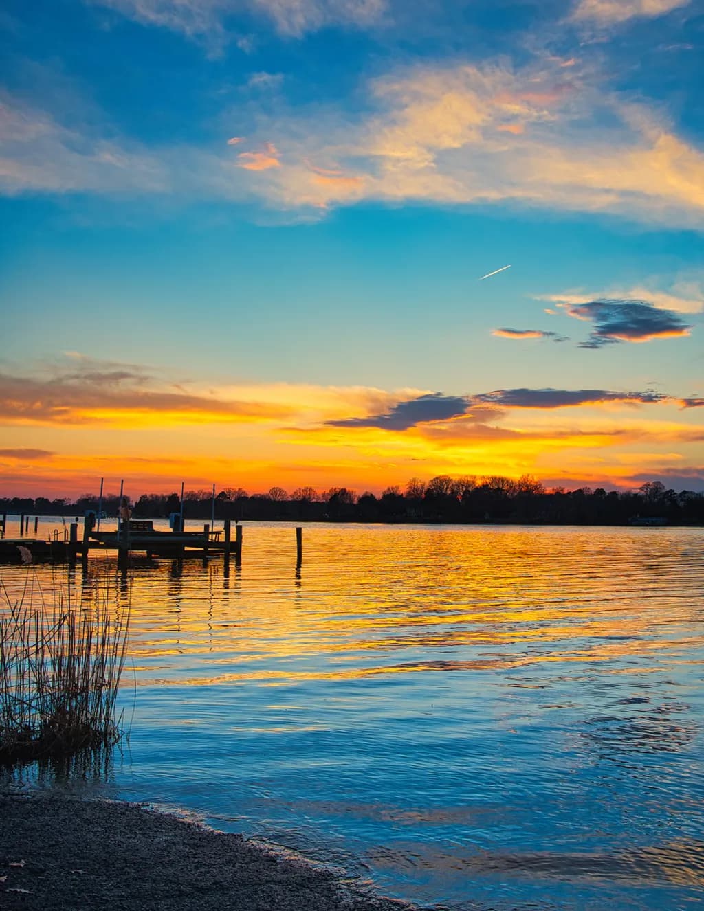 Sunset Over Water