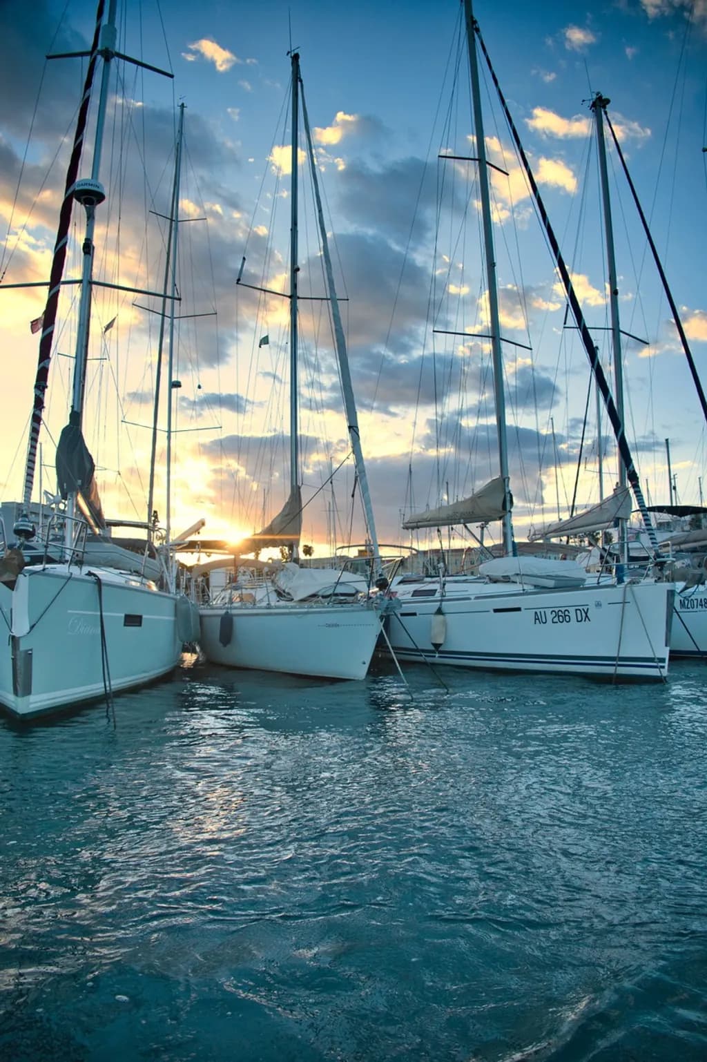 Sailboats Siracusa Sunset