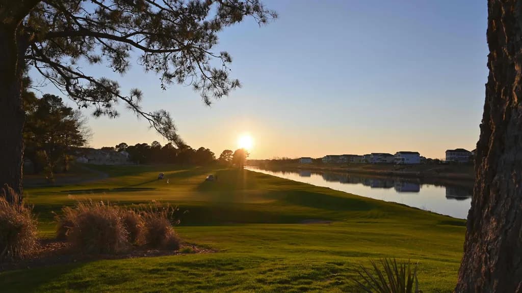 Sunset Fairway Reflections
