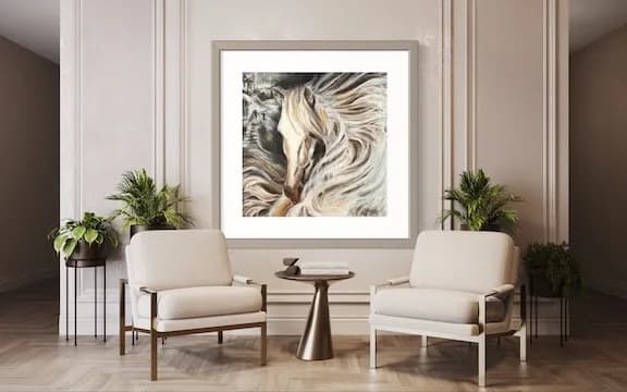 Whispers of the Wind: A Majestic Equine Portrait in Motion