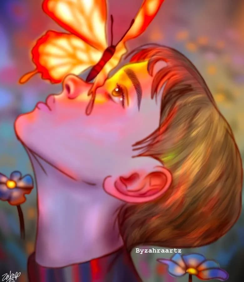 Whispers of Transformation: A Dreamy Encounter with a Butterfly