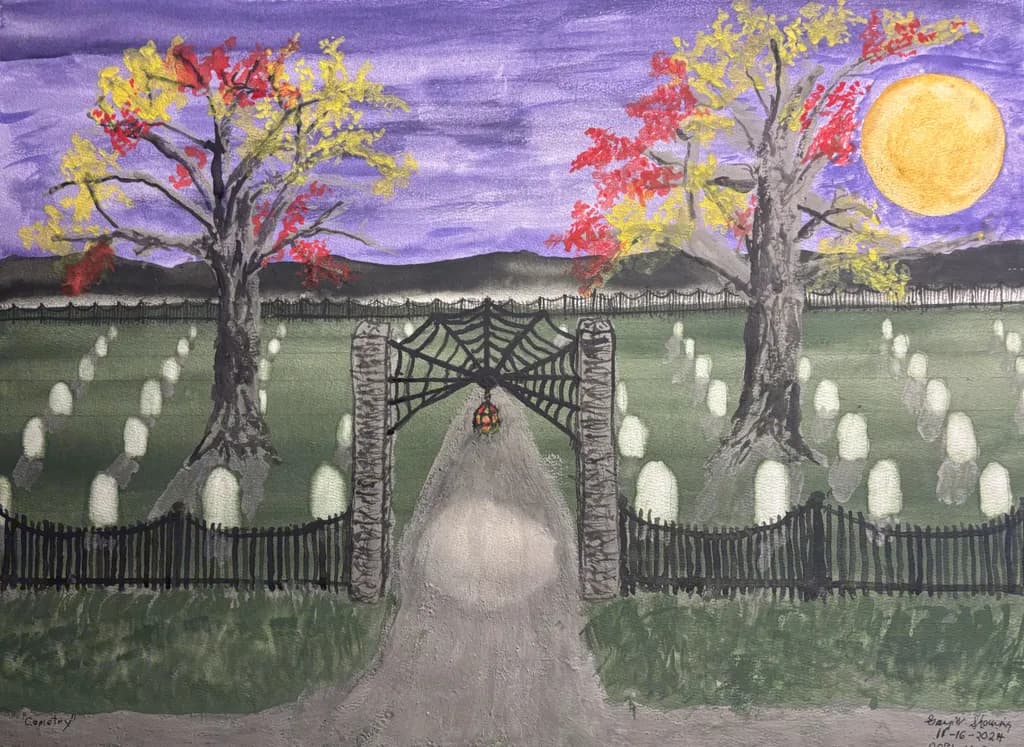 Cemetery Moonlight
