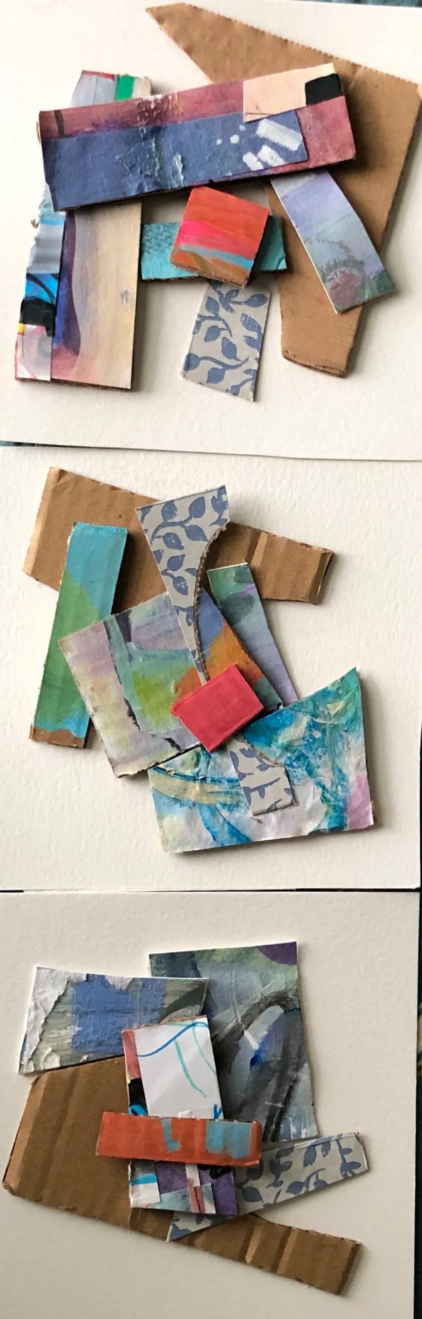 Colorful Collage: A Journey Through Textured Layers and Abstract Forms