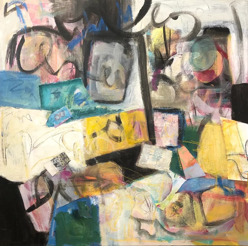 Vibrant Chaos: An Abstract Journey Through Color and Form