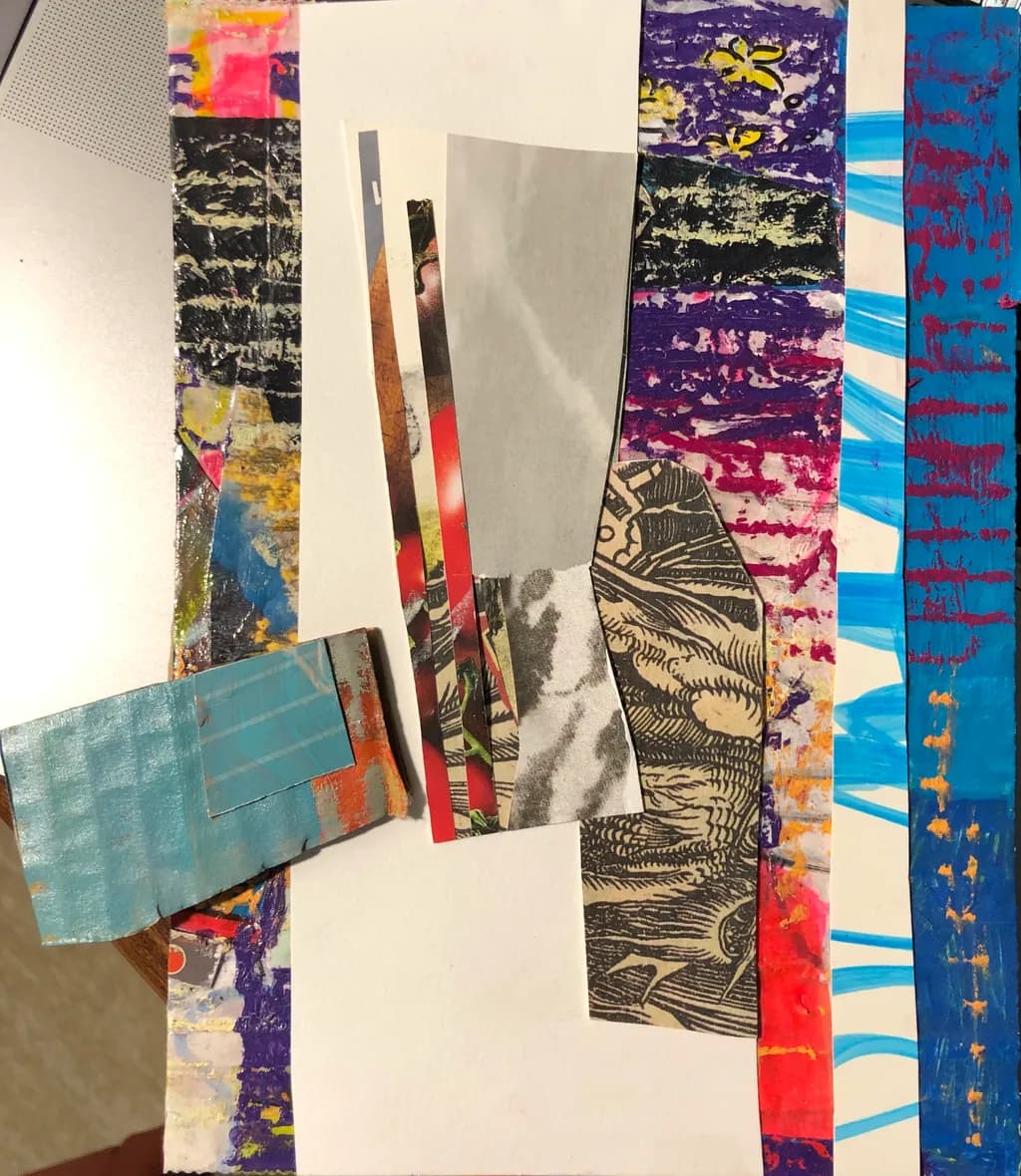 Vibrant Layers: A Mixed Media Exploration of Color and Texture