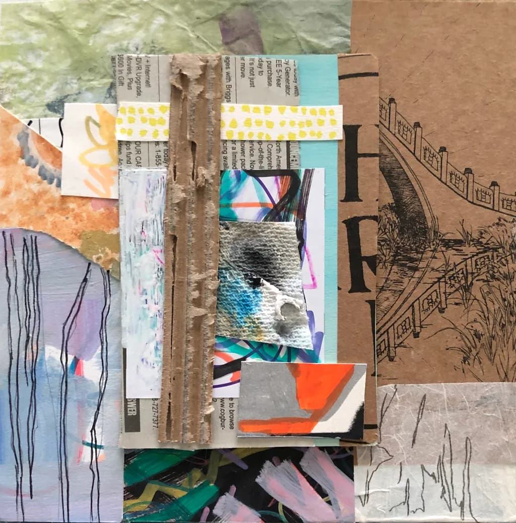 Collage of Colors: A Journey Through Textures and Layers in Mixed Media Art