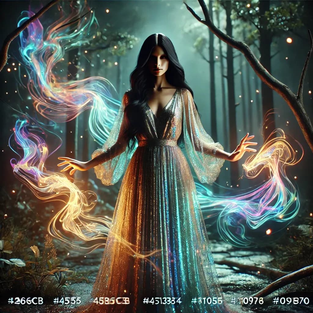 Embrace the Cosmic Cauldron: A Dance of Light and Shadow in the Enchanted Forest