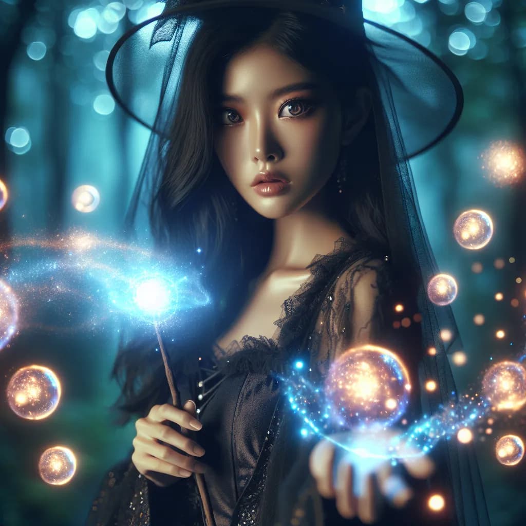Invoke the Cosmic Cauldron: A Dance of Light and Shadow in the Enchanted Forest
