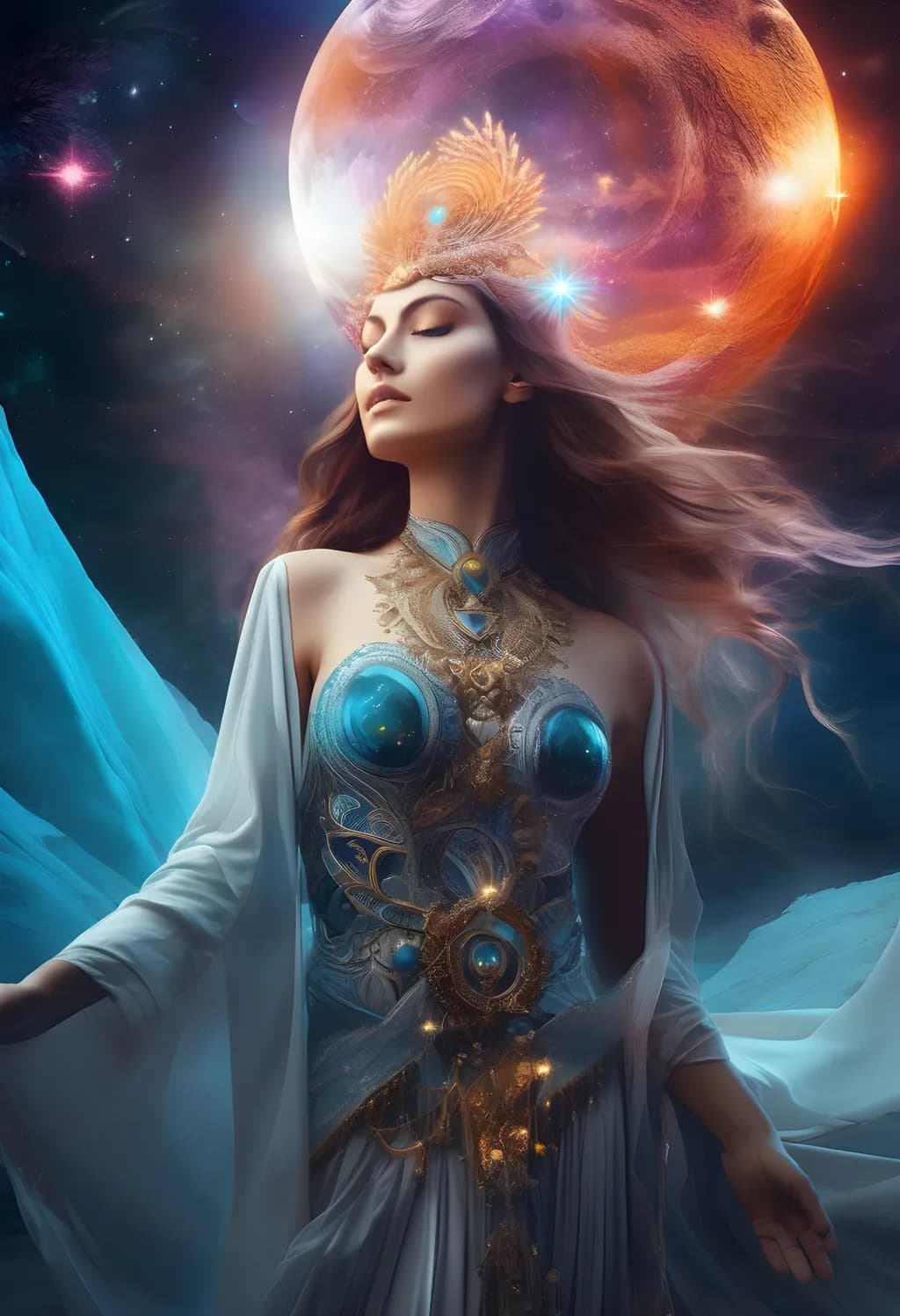Celestial Sovereignty: An Ethereal Journey Through Cosmic Realms