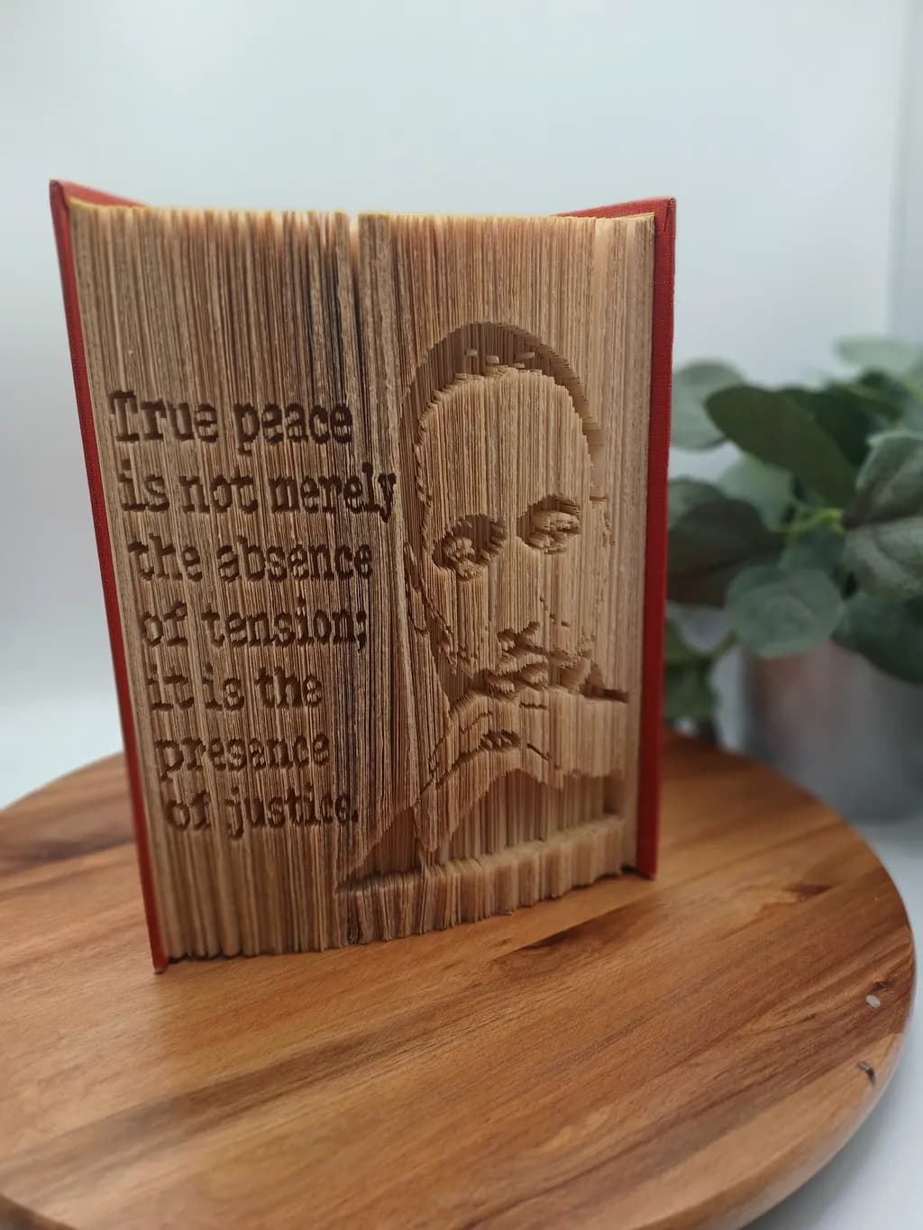 Whispers of Justice: A Sculpted Tribute to True Peace