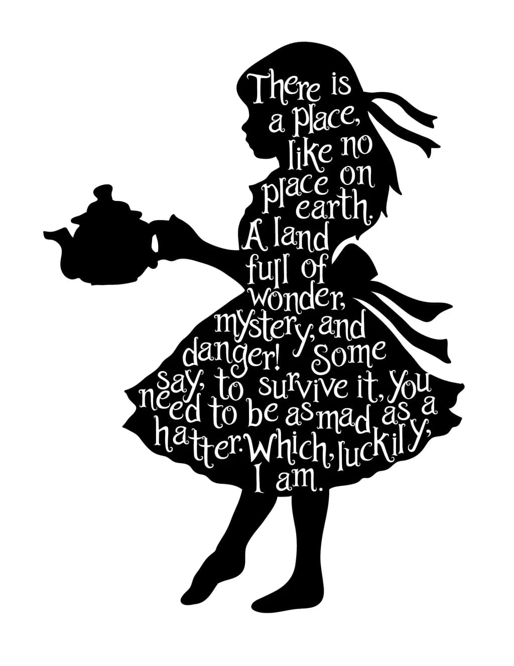 Mad Hatter Silhouette