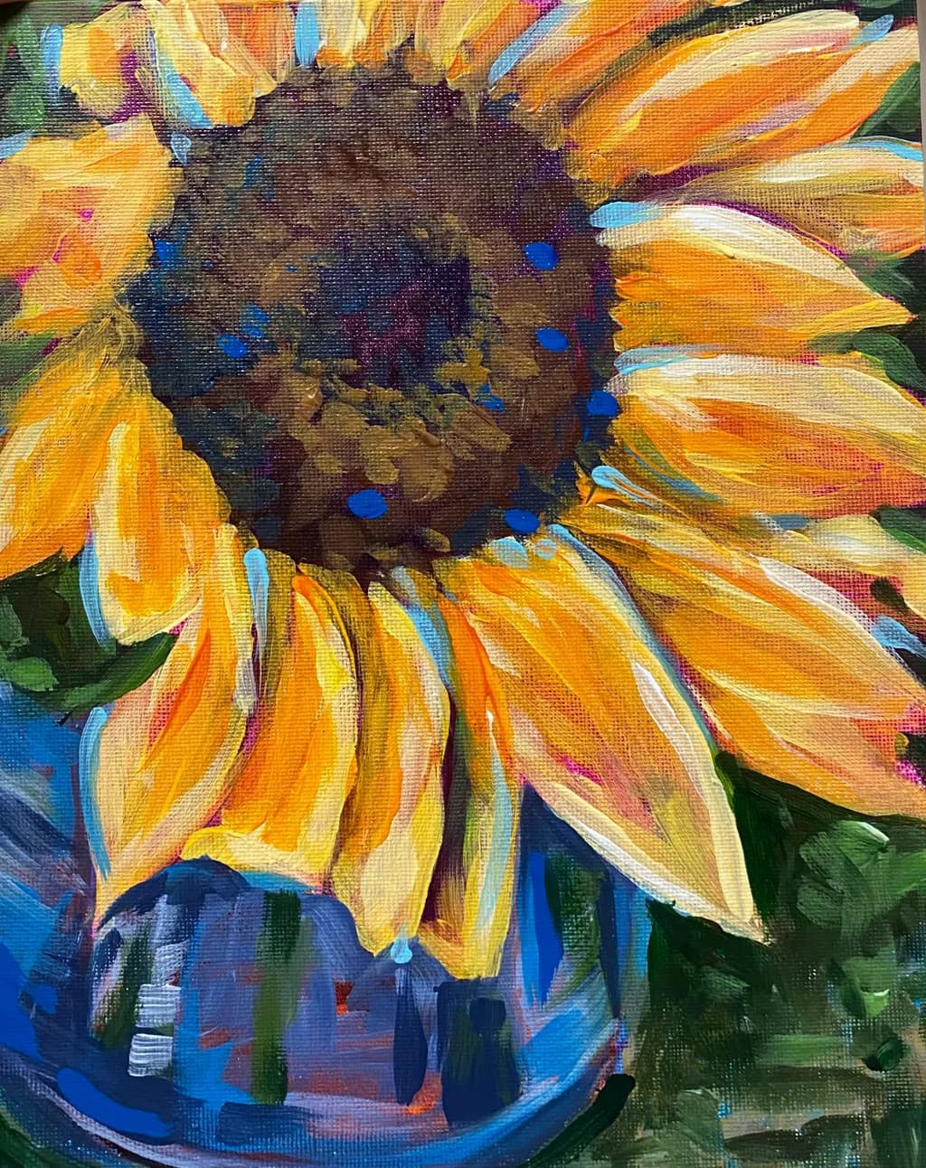 Golden Embrace: A Sunflower's Dance in Vibrant Hues