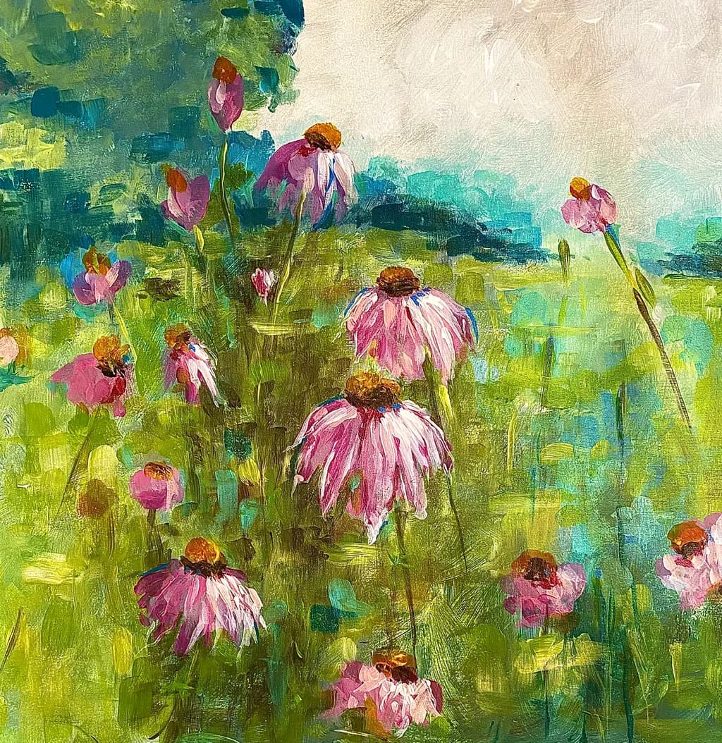Whispers of Nature: A Vibrant Dance of Colorful Blooms in the Meadow