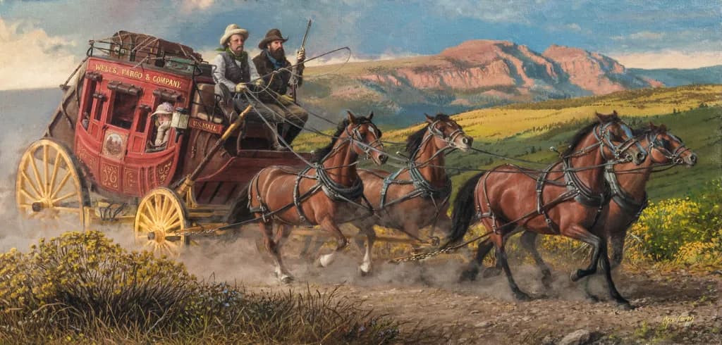 Journey Through Time: The Iconic Wells Fargo Stagecoach Adventure in the American West