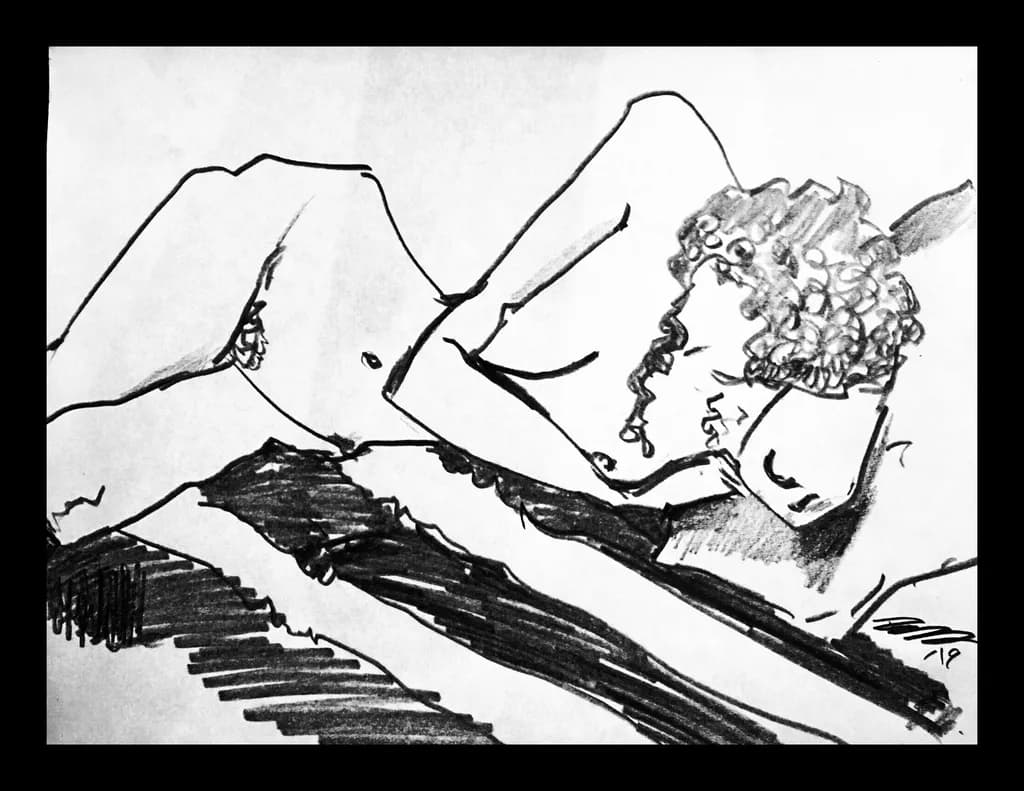 Whispers of Form: A Monochrome Exploration of the Nude Figure in Curves and Shadows