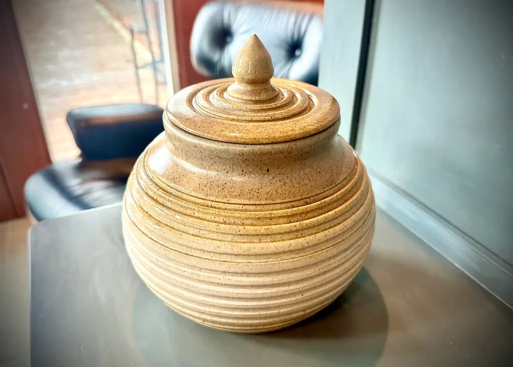 Textured Clay Jar