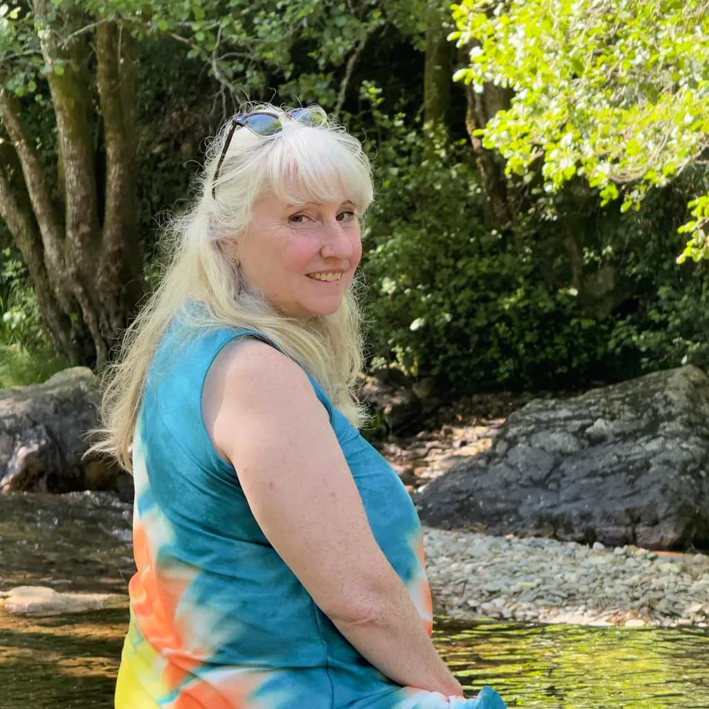 Serenity in Nature: A Portrait of Joy by the Water