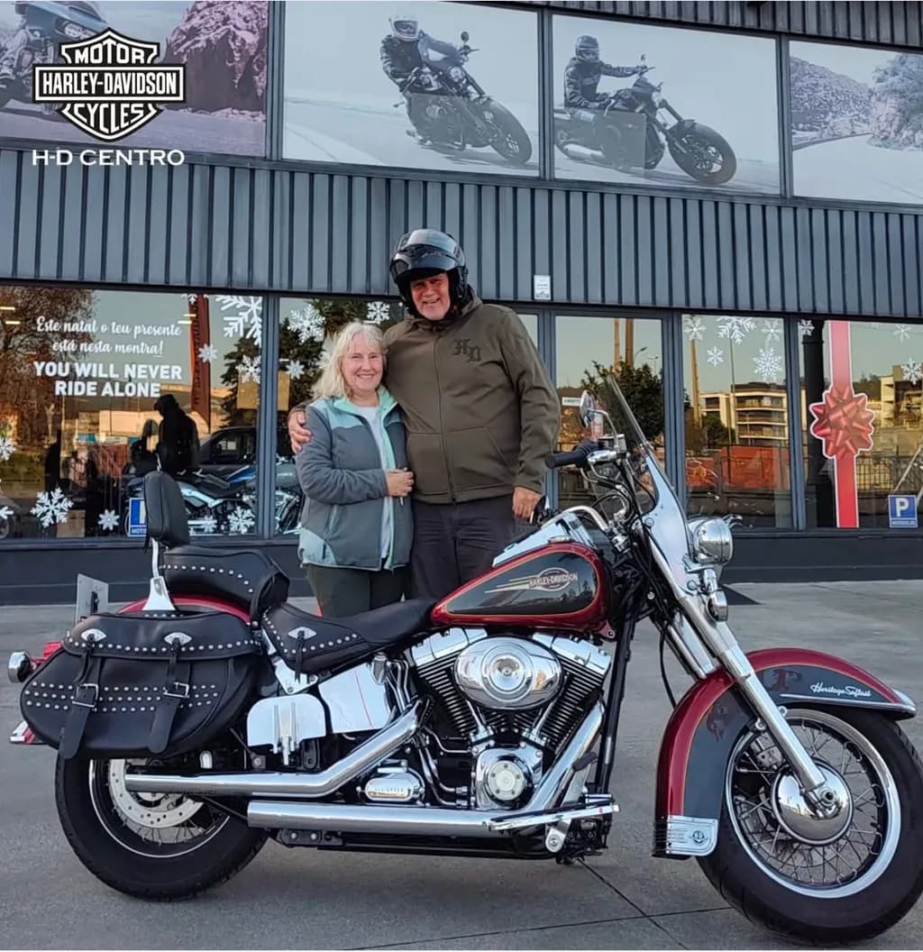 Adventure Awaits: A Joyful Journey on a Harley-Davidson with Loved Ones
