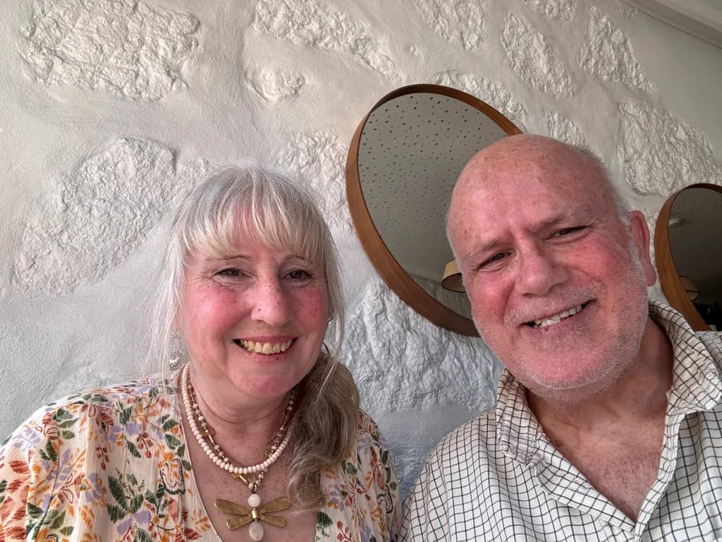 Timeless Smiles: A Cherished Moment Captured in Warmth and Joy