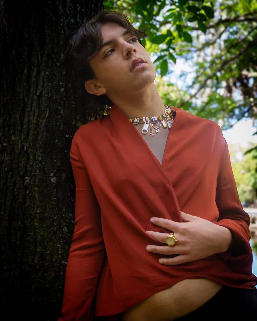 Whispers of Elegance: A Portrait of Modern Identity in Nature