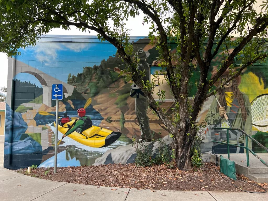 Vibrant Adventures: A Mural Celebrating Outdoor Thrills and Nature's Beauty