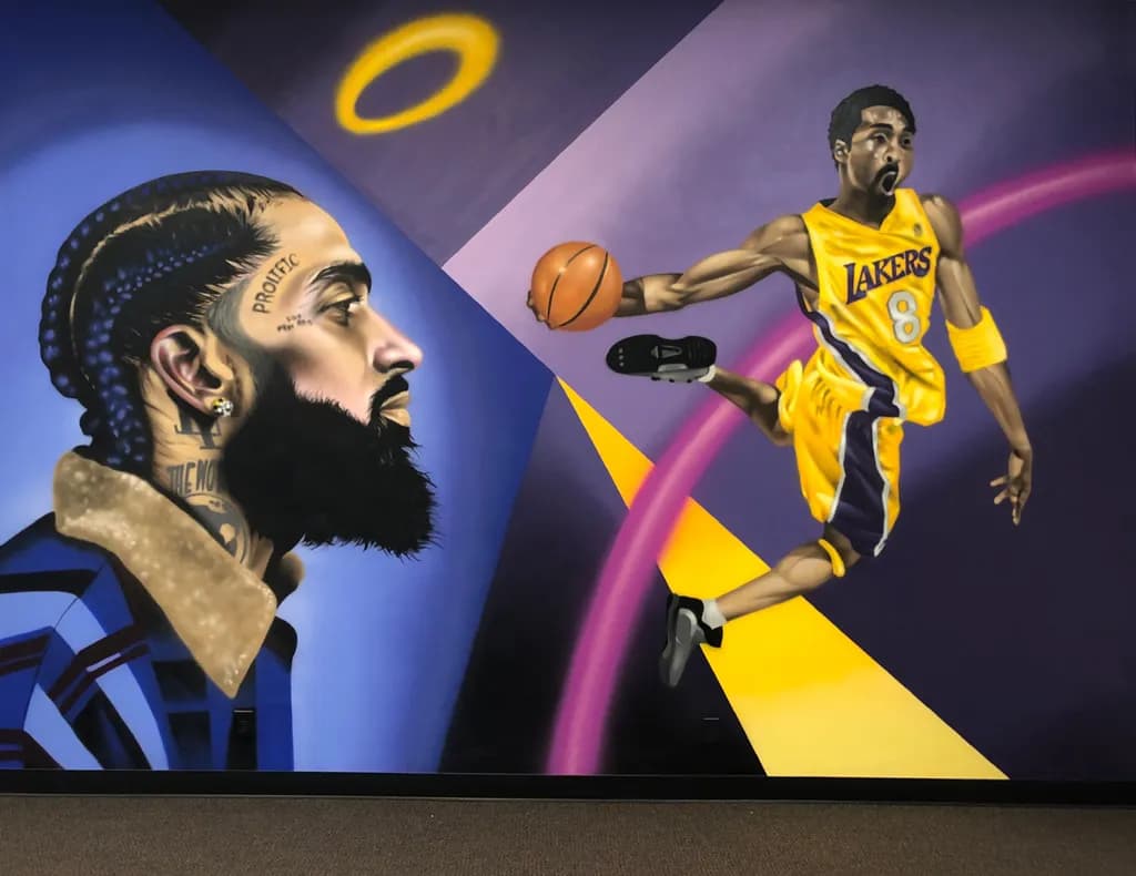 Dynamic Legends: A Tribute to the Spirit of Basketball and Hip-Hop