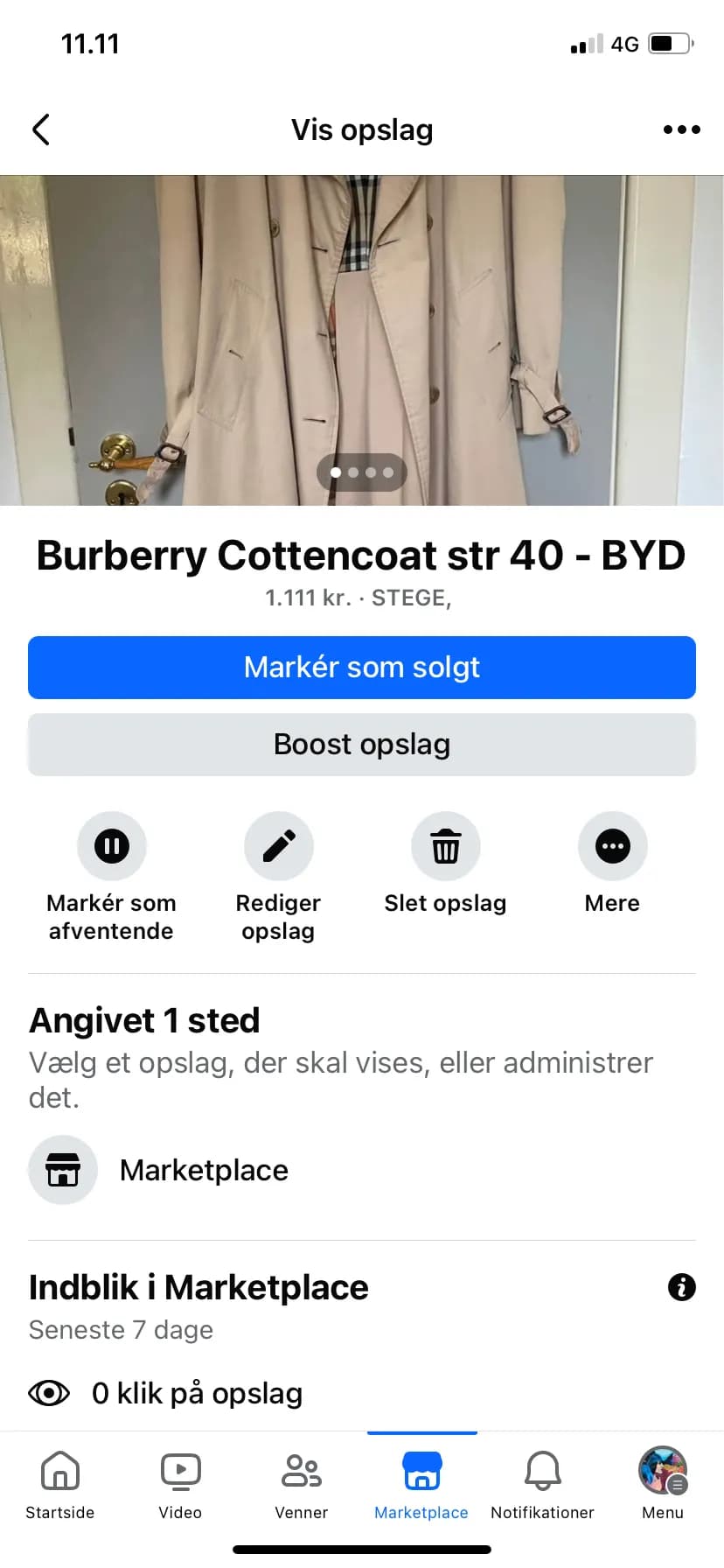 Timeless Elegance: Burberry Cotton Coat in Size 40 - A Classic Wardrobe Essential