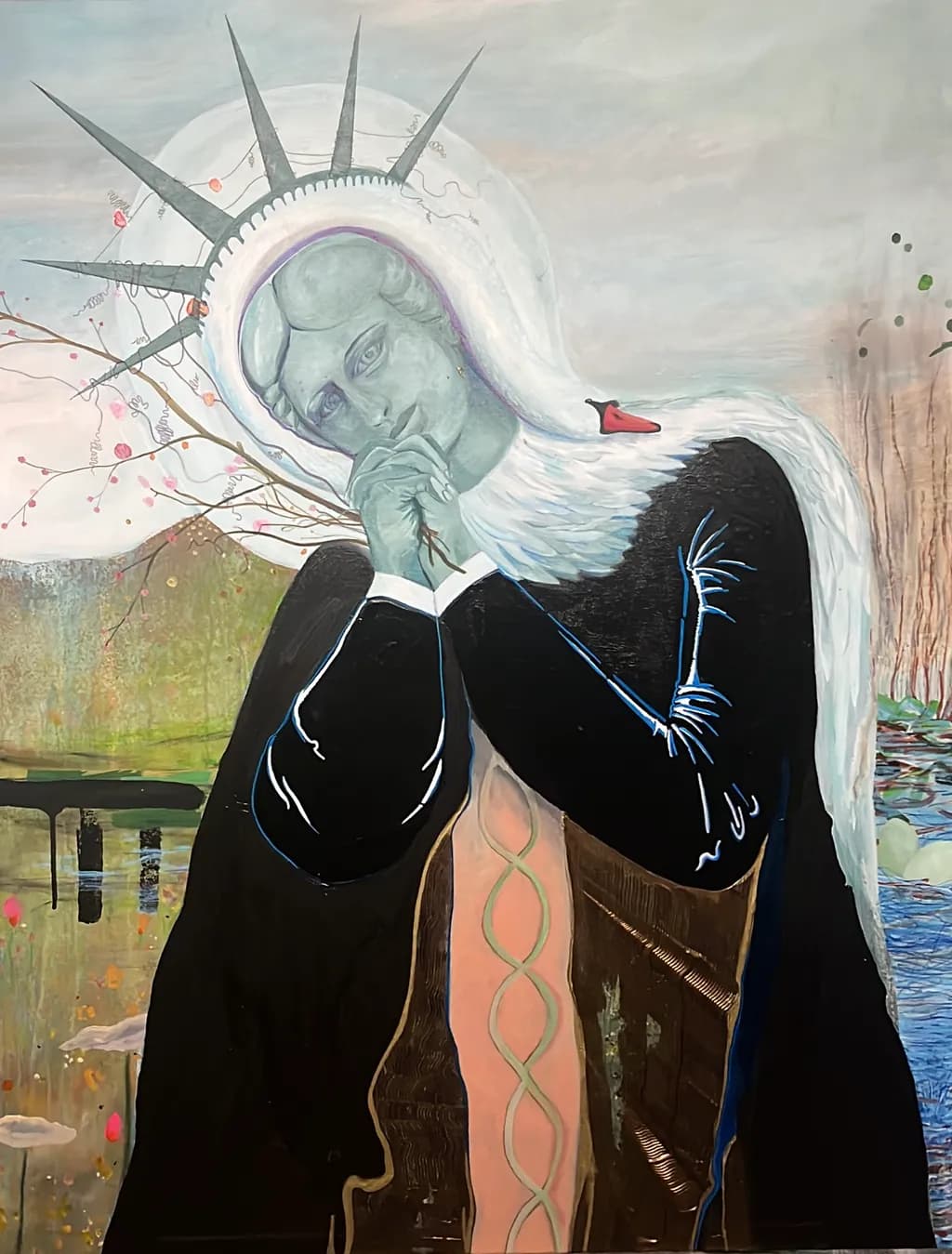 Whispers of Liberty: A Contemplative Portrait of Hope and Reflection