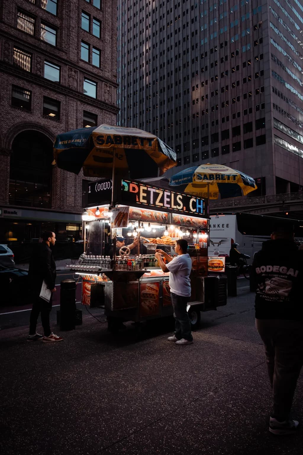Urban Night Bites: The Vibrant Life of a Street Food Vendor in the Cityscape