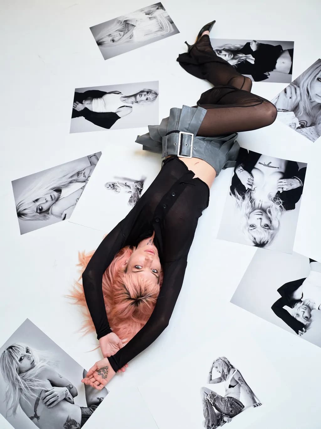 Ethereal Reflections: A Dance of Identity Amidst Monochrome Memories