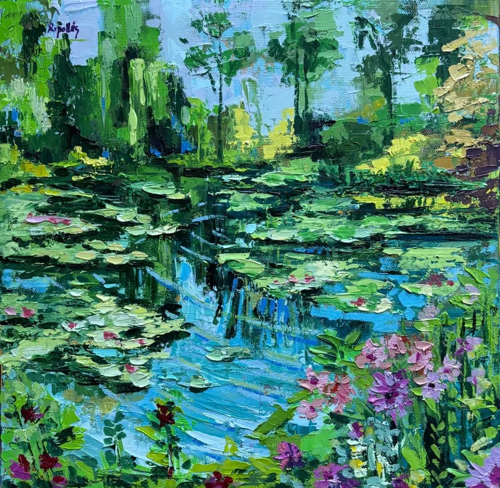 Lily Pond Reflection