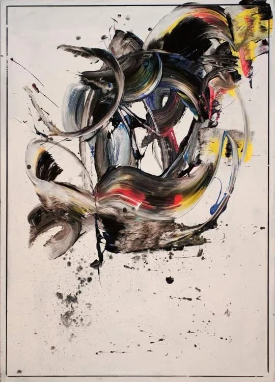 Dynamic Chaos: An Expressive Journey Through Color and Form