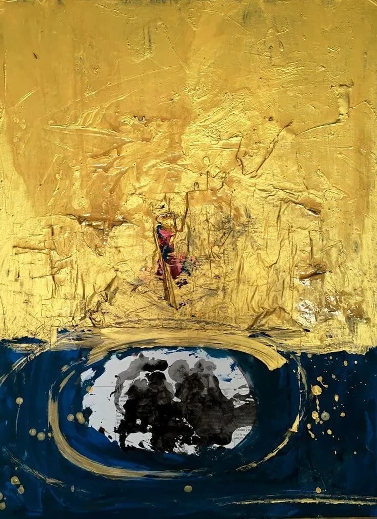 Golden Horizons: A Journey Through Texture and Color