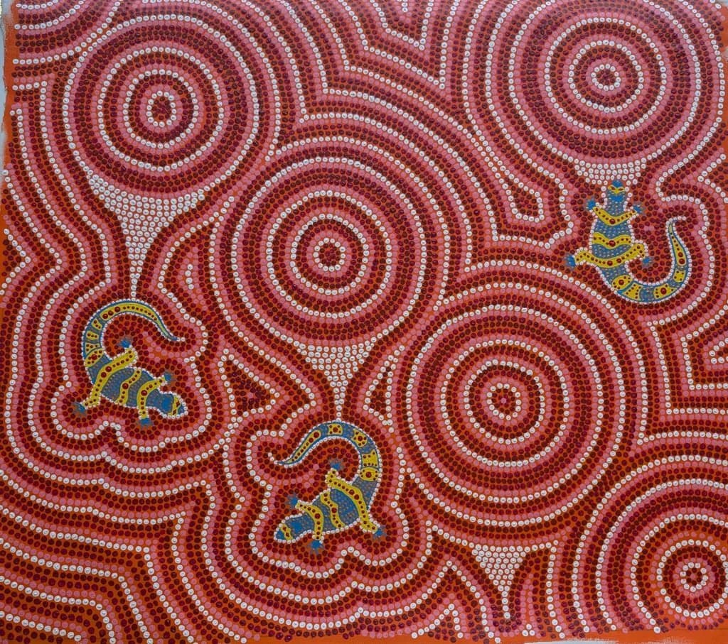 Whispers of the Desert: A Vibrant Dance of Color and Pattern