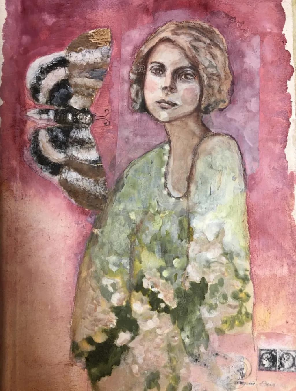 Whispers of Transformation: A Portrait of Elegance and Nature's Embrace