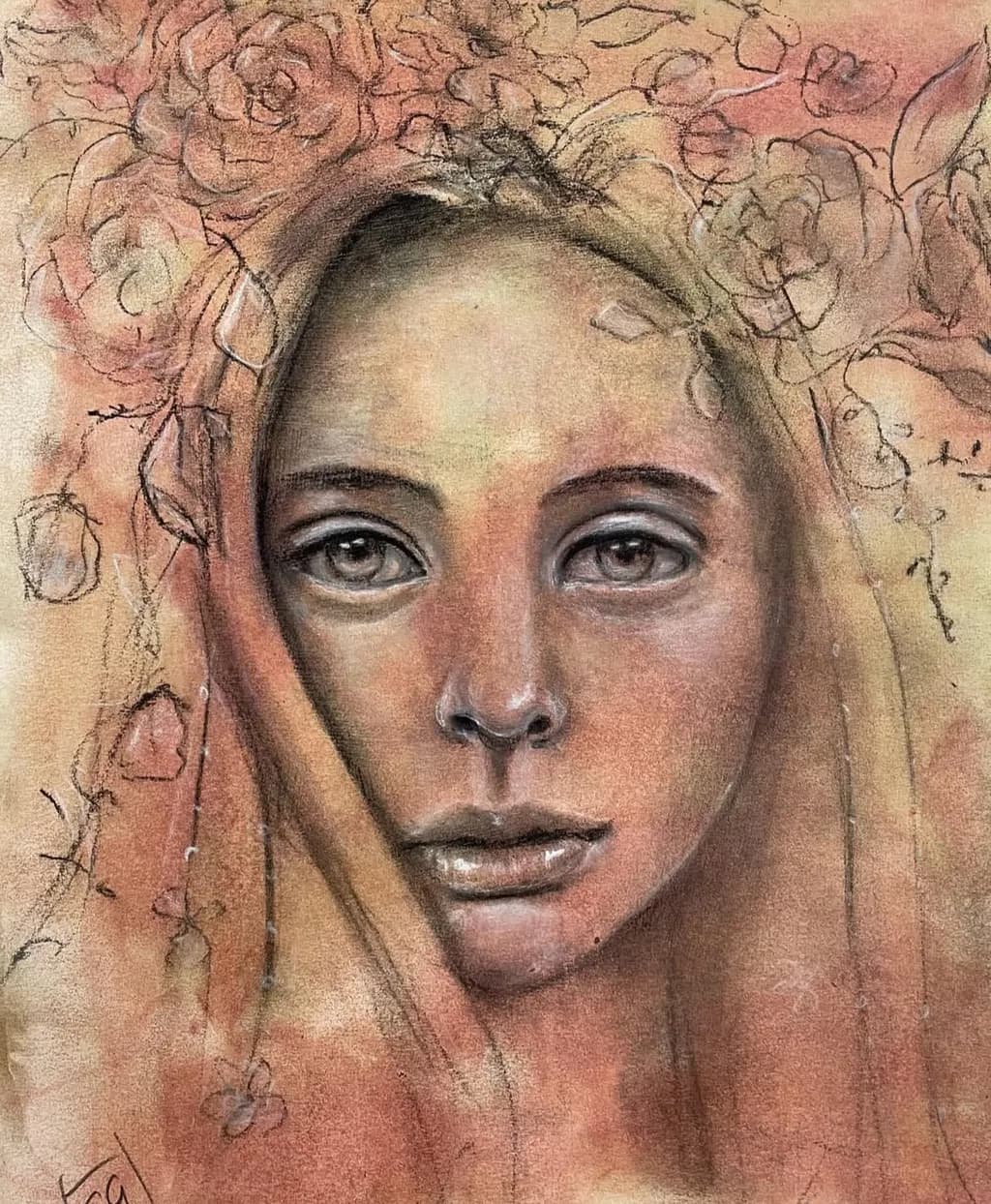 Whispers of Bloom: A Portrait of Serenity and Nature's Embrace