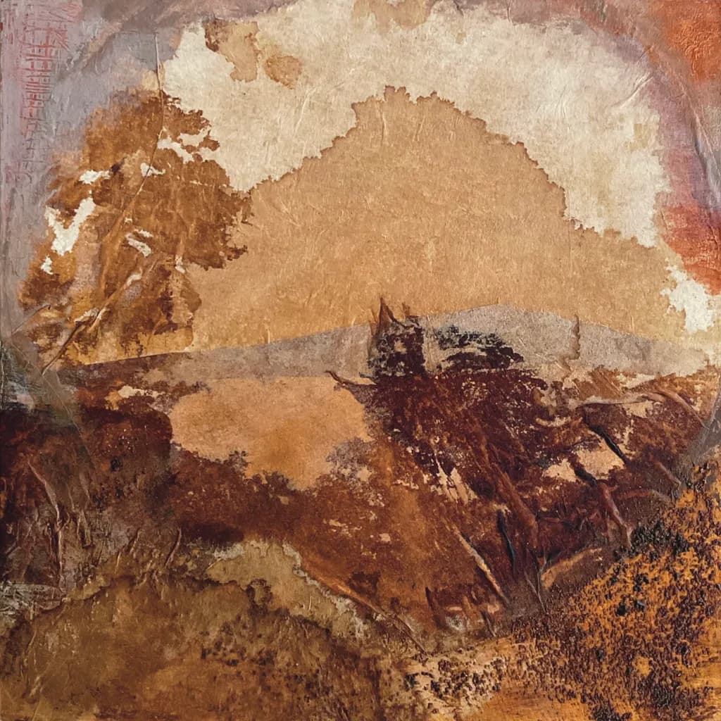 Whispers of Earth: A Textured Landscape in Warm Tones
