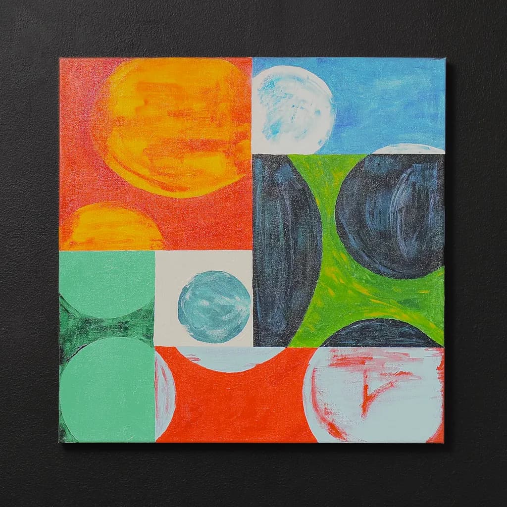 Vibrant Harmony: A Playful Dance of Color and Form