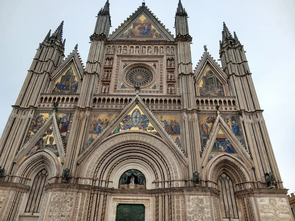 Majestic Facade: The Splendor of Gothic Architecture in Orvieto Cathedral