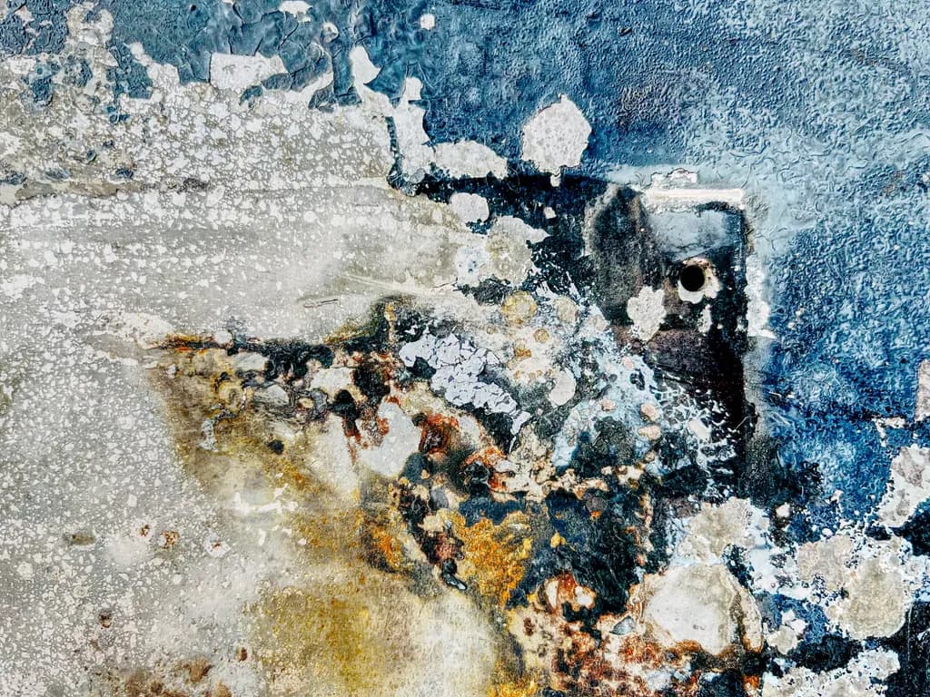 Whispers of Time: An Abstract Exploration of Texture and Color in Urban Decay