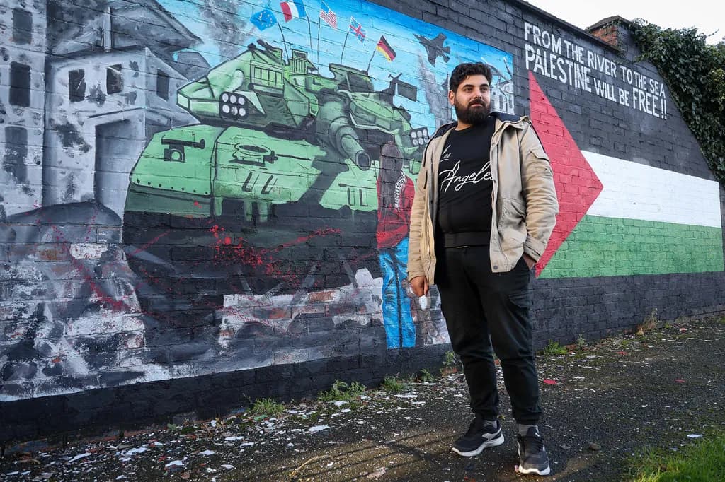 "Voices of Resistance: A Powerful Mural of Hope and Struggle in Palestine"