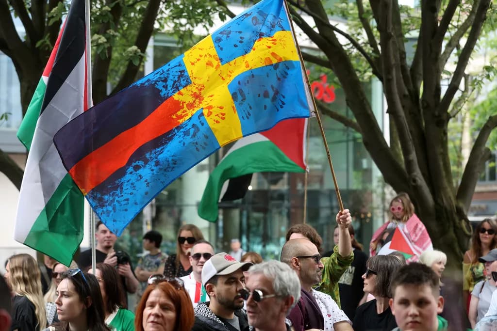 Unity in Diversity: A Vibrant Protest of Flags and Cultures