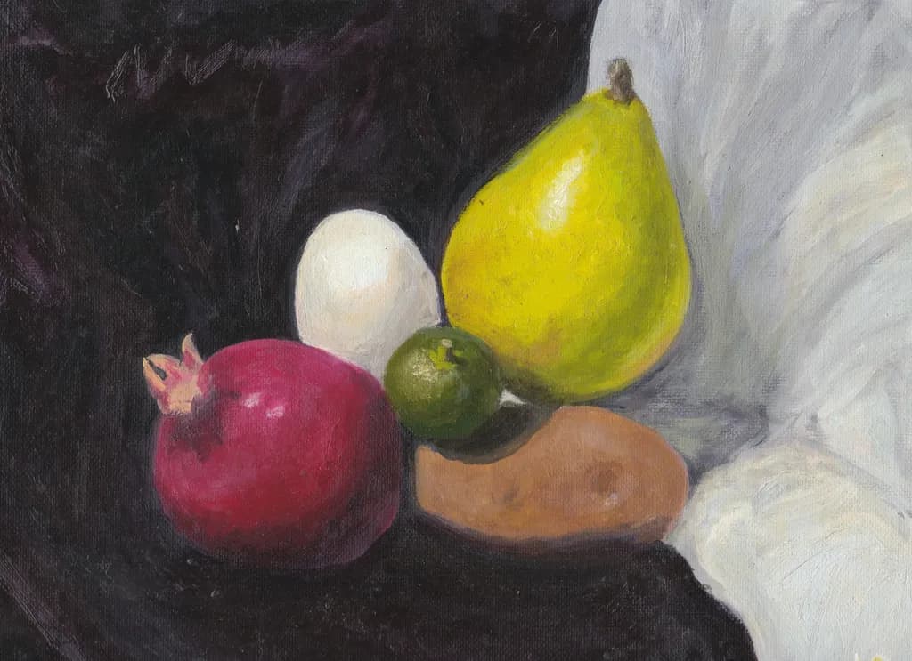 Vibrant Harmony: A Still Life of Nature's Bounty