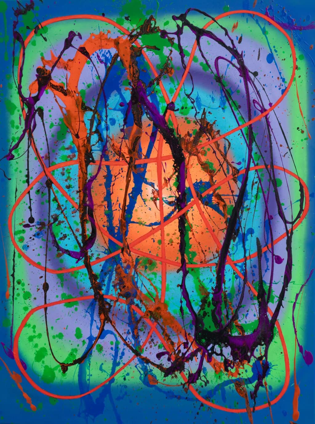 Vibrant Whirlwind: A Dance of Color and Emotion