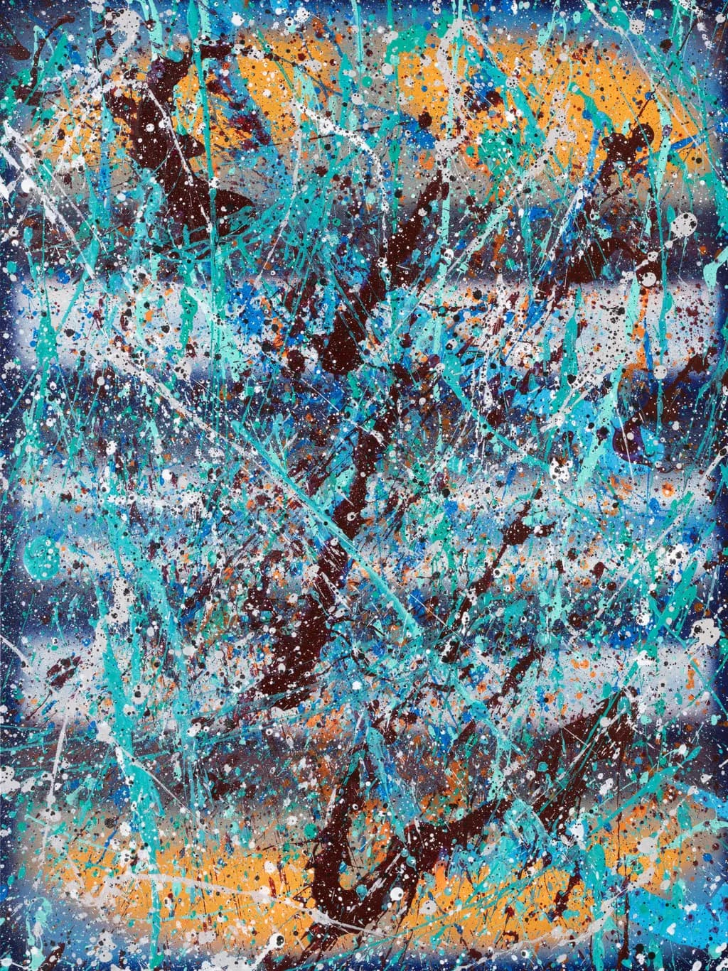 Vibrant Chaos: A Dance of Color and Emotion in Abstract Expressionism