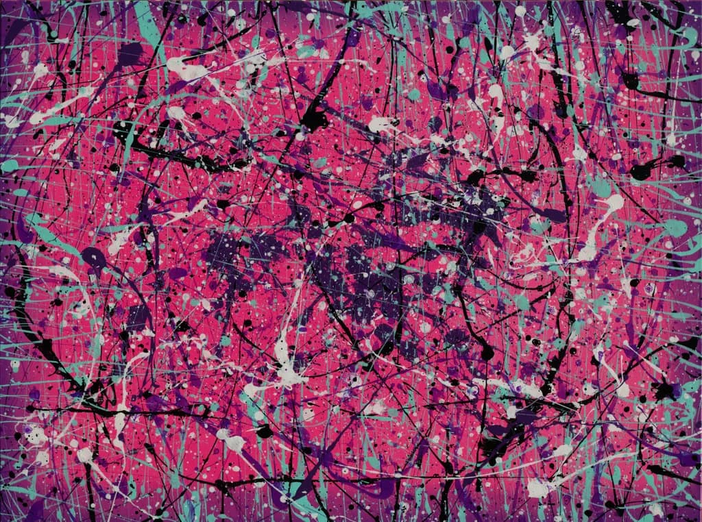 Vibrant Chaos: A Dance of Colorful Splatter and Emotion