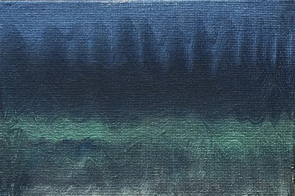 Whispers of the Deep: A Serene Dance of Blues and Greens in Abstract Harmony