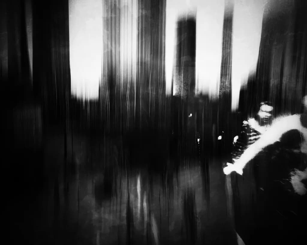 Blurred Urban Figures