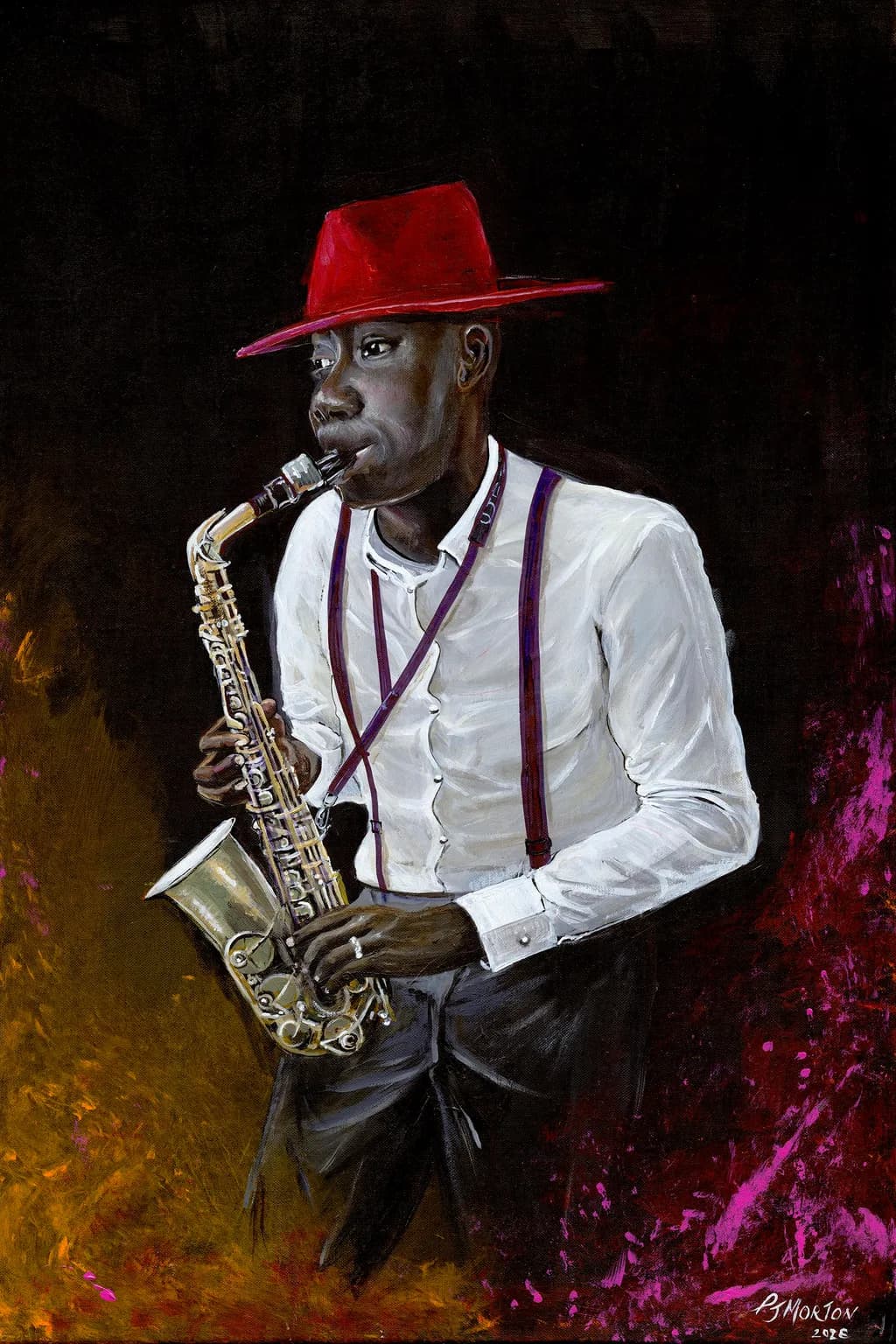 Red Hat Saxophonist